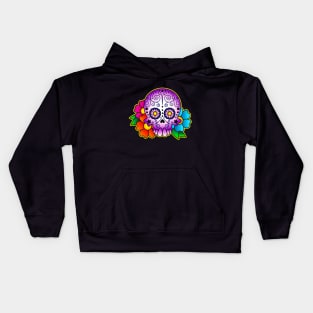 Sugar Skull Swirl Kids Hoodie